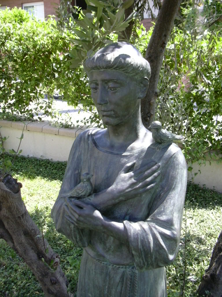 Imatge de Sant Francesc d'Asís, a La Garriga, en bronze