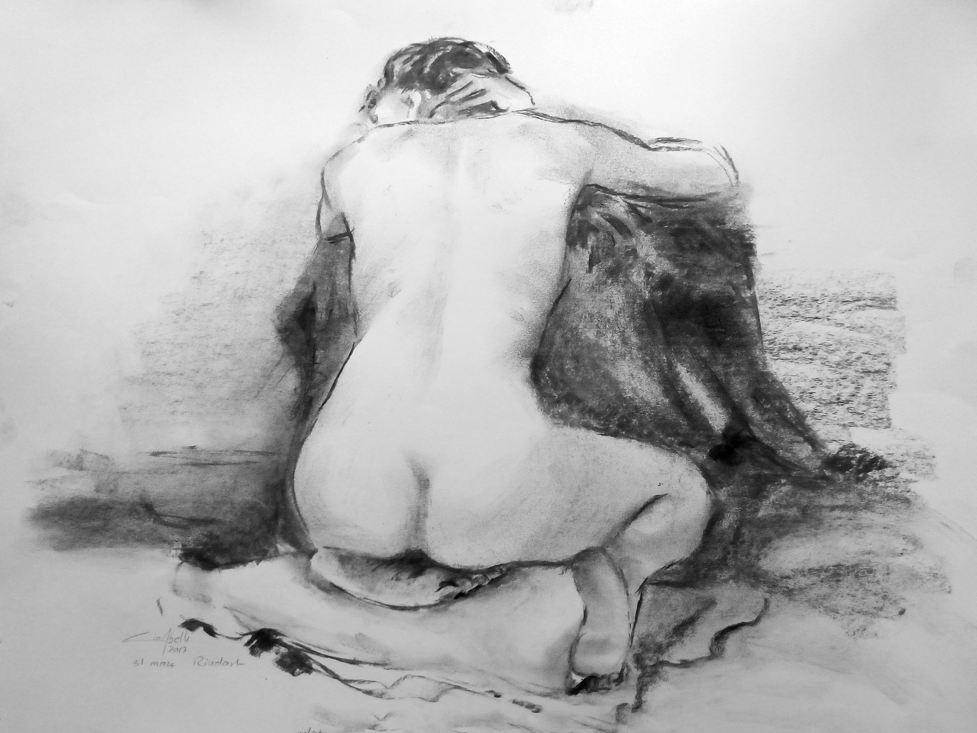 Apunt de model, en carbonet