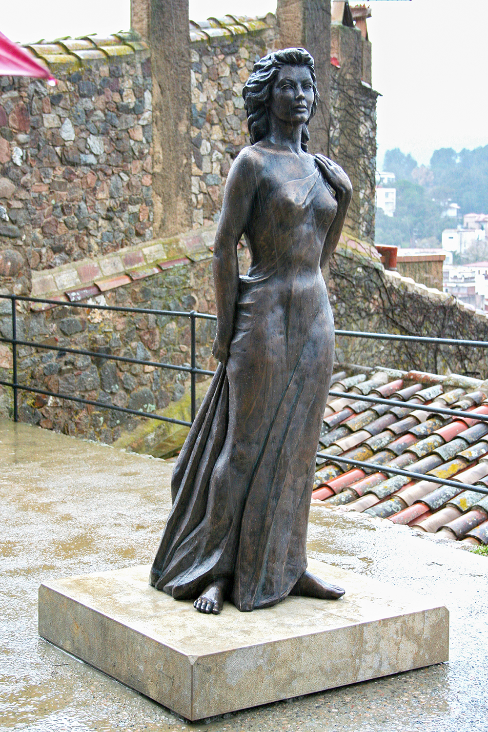 Ava Gardner com està actualment en el seu emplaçament, a Tossa